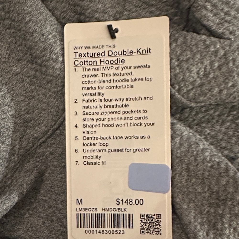 lululemon athletica Men's Textured Gray Zip-Up Sweater